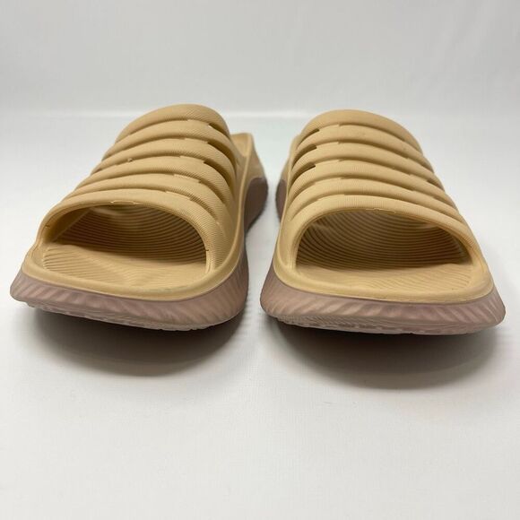 Kuailu Recovery Slides Sandals Tan Brown Cushioned Arch Support Women’s Size 9 - Picture 3 of 11